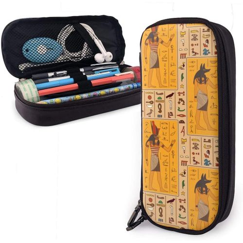 Dieux ¿¿Gyptiens Et Trousse ¿¿ Crayons De L'¿¿Gypte Ancienne Grande Capacit¿¿ Stylo Crayon