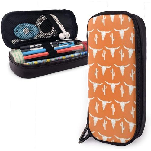 Longhorn Bovins Vache Texas Trousse Grande Capacit¿¿ Stylo Crayon