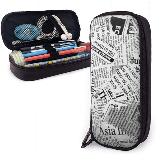 Trousse ¿¿ Crayons Ancien Journal Trousse ¿¿ Crayons En Cuir L¿¿Ger Trousse ¿¿ Crayons Organisateur Mignon Sac De Papeterie