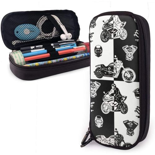 Trousse ¿¿ Crayons ¿¿Quipement De Moto Pochette ¿¿ Crayons ¿¿Tanche Grand Stylo Sac Compartiments Sac ¿¿ Crayons
