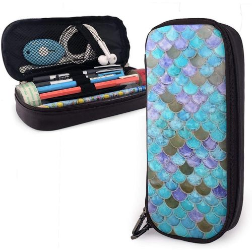 Trousse ¿¿ Crayons Poisson ¿¿Chelle Organisateur Papeterie Sac Grande Capacit¿¿ Pochette ¿¿ Crayons Grand Grand Sac ¿¿ Stylos Pour