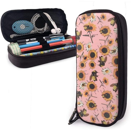 Trousse ¿¿ Crayons Abeille Tournesols Organisateur De Vacances D'¿¿T¿¿ Sac De Papeterie Pochette ¿¿ Crayons L¿¿G¿¿Re