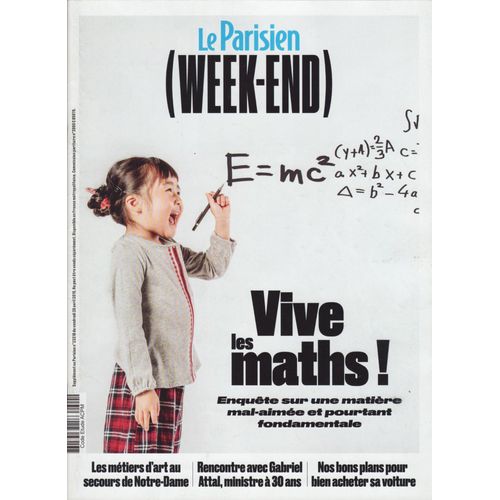 Le Parisien Week-End / 26-04-2019 N°23218 : Adriana Karembeu (1,5p) - Le Spacetrain (2p) - Gabriel Attal (4p) - Catherine Deneuve / Kacey Mottet Klein (2p)