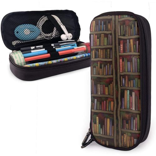 Trousse ¿¿ Crayons Vintage Biblioth¿¿Que ¿¿Tag¿¿Re Biblioth¿¿Que Pochette ¿¿ Crayons Compartiments Trousse ¿¿ Crayons Grande Capacit
