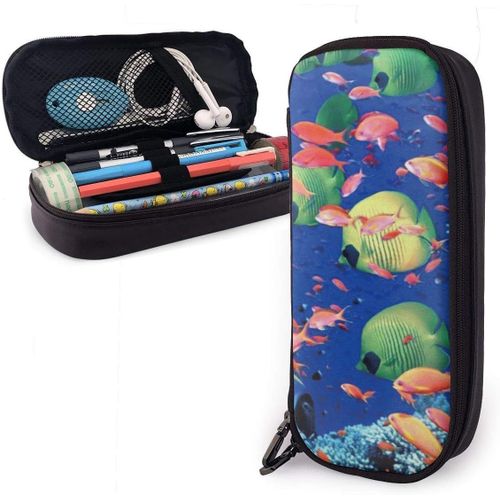 Trousse ¿¿ Crayons Poisson Sous-Marin Mer Organisateur Sac De Papeterie Grande Capacit¿¿ Pochette ¿¿ Crayons Mignon ¿¿Tui ¿¿ Crayo