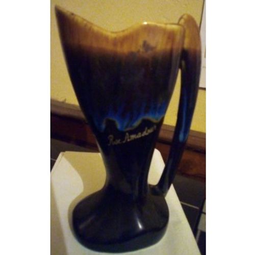 Vase - Souvenir De " Roc Amadour " - En Grès - 18 cm