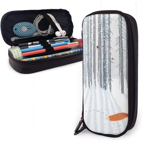 Trousse ¿¿ Crayons Renard Roux Pochette ¿¿ Crayons Mignon Sac ¿¿ Crayons Organisateur L¿¿Ger Sac De Papeterie Pour Bureau Sch