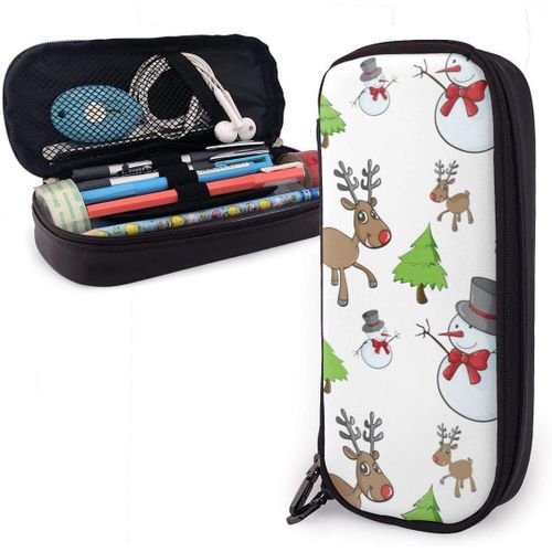 Sac De Papeterie Organisateur Renard Dormant Dans Un Lit Floral Fait Cercle Trousse ¿¿ Crayons Dr?Le Pochette ¿¿ Crayons L¿¿Ger
