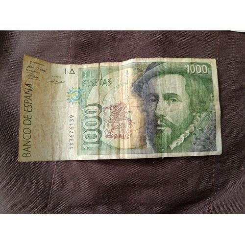 Vends Billet De 1000 Pesetas