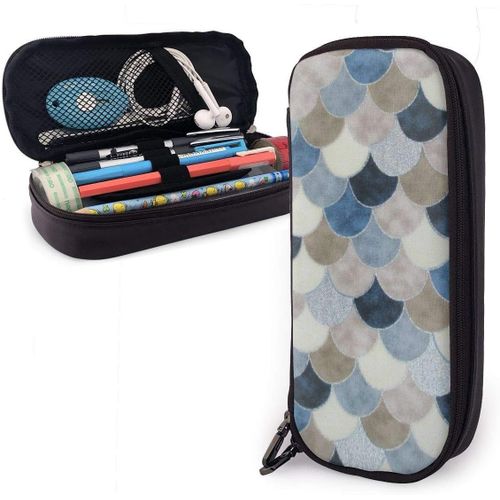 Trousse ¿¿ Crayons ¿¿Cailles De Poisson Sac ¿¿ Crayons Grand Organisateur Sac De Papeterie Compartiments ¿¿Tui ¿¿ Crayons En