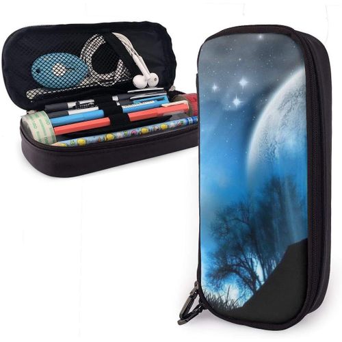 Organisateur Papeterie Sac ¿¿Tranger Pleine Lune Loup ¿¿Toil¿¿ Chose Trousse ¿¿ Crayons Mignonne Trousse ¿¿ Crayons L¿¿G¿¿Re Tr