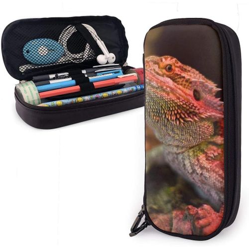 Big Pen Bag Cool Bearded Dragon L¿¿Zards Animal Trousse ¿¿ Crayons Grande Capacit¿¿ Sac ¿¿ Crayons ¿¿Tui ¿¿ Crayons L¿¿Ger Pour