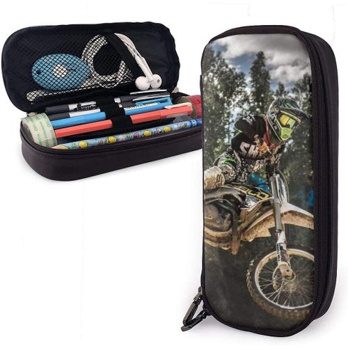 Trousse ¿¿ Crayons Motocross Sport Moto V¿¿Hicule Trousse ¿¿ Crayons Organisateur L¿¿Ger Compartiments Pour Sac De Papeterie