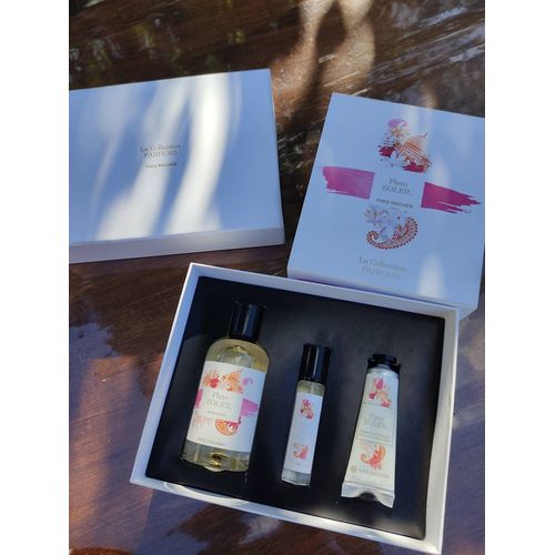 Coffret Parfum Plein Soleil Yves Rocher Spray 100 Ml Crème Mains Vapo De Sac 15 Ml 