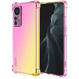 Coque Pour Xiaomi 12 5g Xiaomi 12x 5g Xiaomi 12s 5g Coque Étui En Gradient Color Très Mince Tpu Case Cover Housse De Transparente Antichoc Souple Silicone Bumper Rose Or