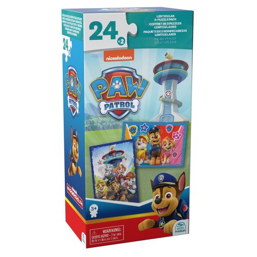 Games Boite Carton 2 Puzzles Lenticulaires La Pat' Patrouille