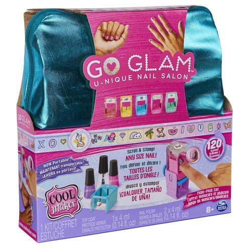 Spin Master Cool Maker - Coffret Go Glam U-Nique Nail Salon + Pochette Format Voyage