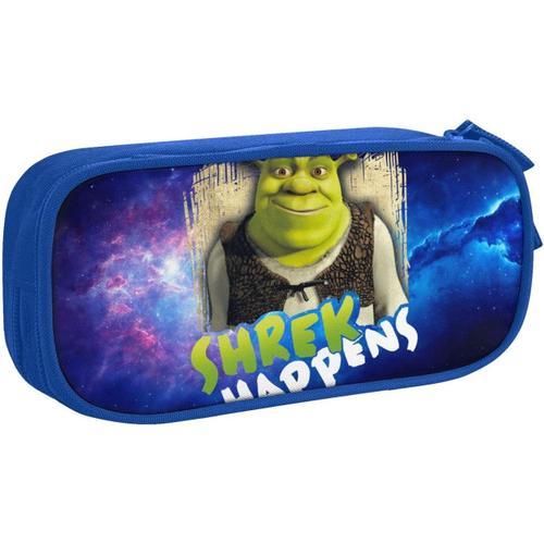 Shrek Get Out Of My Swamp Trousse ¿¿ Crayons Grande Capacit¿¿ Pour Enfants, Adultes, Unisexe Noir-Bleu-Taille Unique