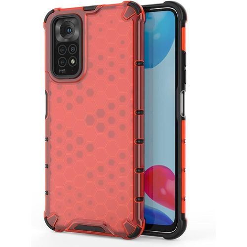 Coque Pour Xiaomi Redmi Note 11s/Redmi Note 11 4g Housse Étui De Caoutchouc Tpu Souple Antichoc En Silicone Renforcer La Version Avec Quatre Angles Protection De La Caméra Rouge