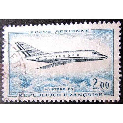 1965. Pa 42 Poste Aérienne: Dassault: "Mystère 20".