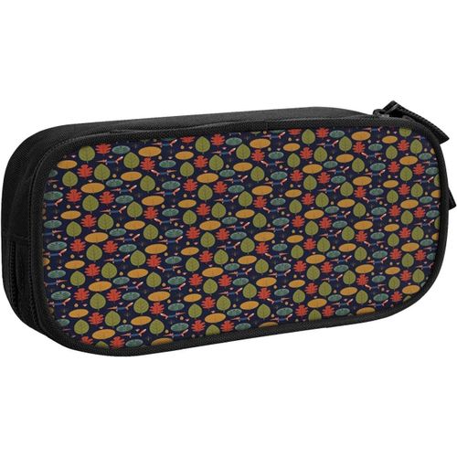 Trousse Arbres Champignon Renard Formel, Grande Capacité Grande Pochette Porte-Stylo