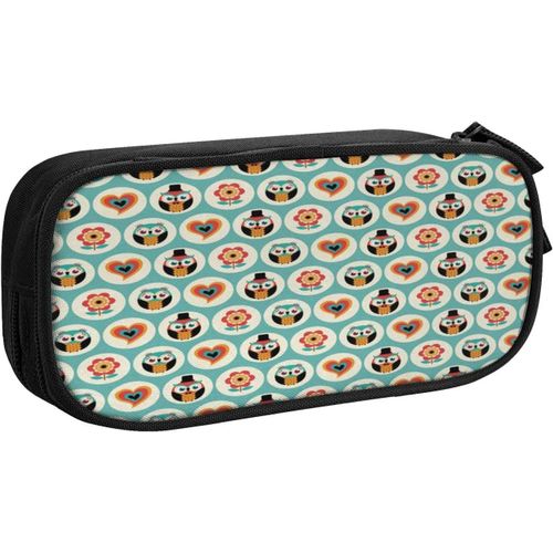 Trousse Plume Motif Plume 477, Grande Capacité Grande Pochette Porte-Stylo