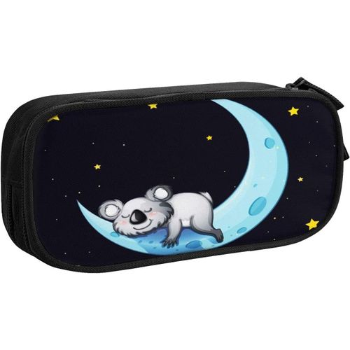 Trousse Koala Recroquevillé Fast Endormi, Grande Capacité Grande Pochette Porte-Stylo