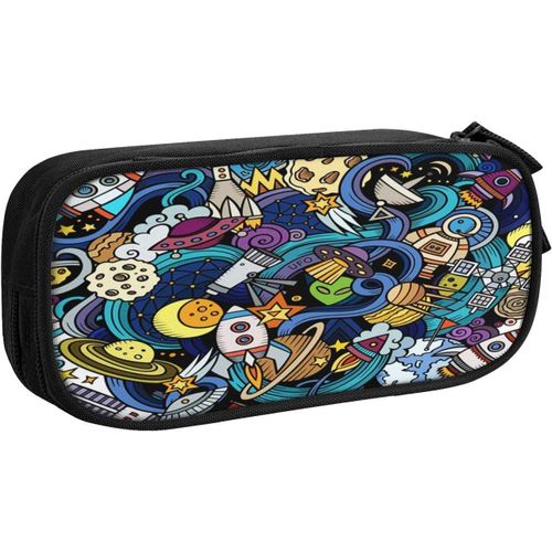 Trousse À Crayons Tropical Flamingo Flower Movie, Grande Capacité Grande Pochette Porte-Stylo