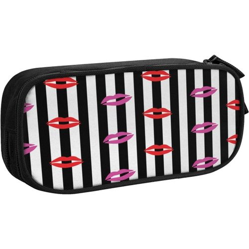 Trousse Plume Motif 486, Grande Capacité Grande Pochette Porte-Stylo