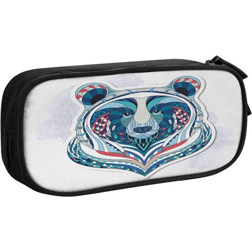 Trousse Singe Année Animal, Grande Capacité Grande Pochette Porte-Stylo
