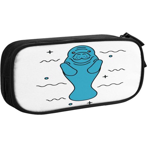 Trousse Agressif Poisson Siamois, Grande Capacité Grande Pochette Porte-Stylo