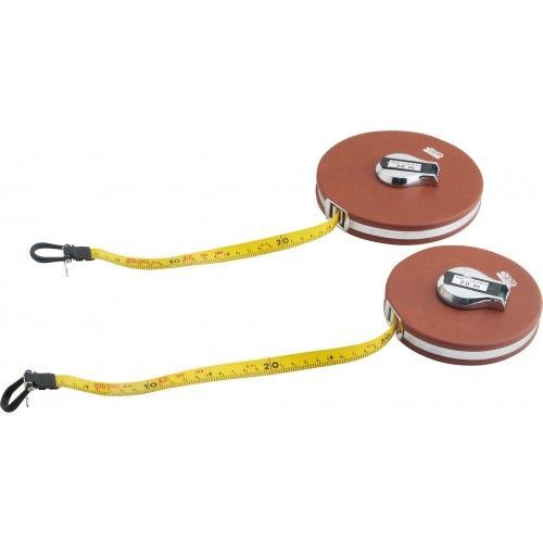 Mètre ruban mesure longue - ruban en fibre de verre gradué recto verso - longueur 20 m SAM OUTILLAGE