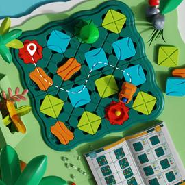 KidsPark Labyrinthe de Construction de Routes, Logique Road Builder Game  Jeu de Société Road Building Maze avec 4 Niveaux et 118 Défis, Brain Teaser  Puzzles Board Game pour Garçons Filles : 