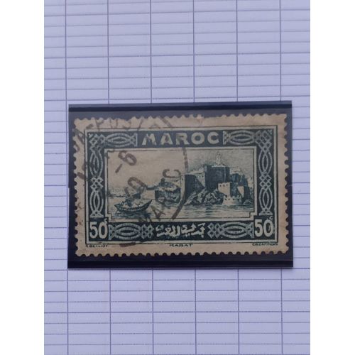 L150 -- Timbre Oblitéré Maroc Poste Locale Française N° 139 -- Année 1933 -- " Kasbah De Oudaïas, Rabat ".