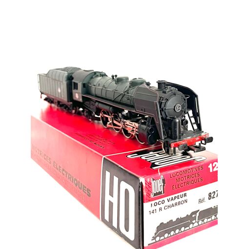 JOUEF HO LOCOMOTIVE A VAPEUR SNCF 141 R 416 DEPOT DE REIMS train