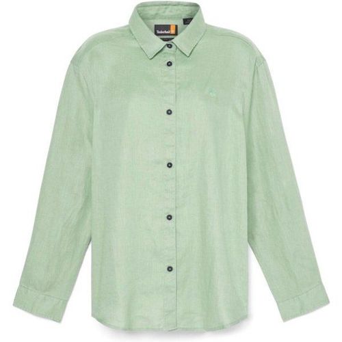 Women's Linen Shirt Chemisier Taille L, Vert