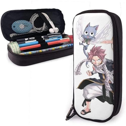 Fairy Tail Natsu Vs Gray Trousse En Cuir Pour Étudiants Grande Capacité