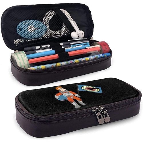 Futurama Trousse À Crayons En Cuir Imperméable Avec Fermeture Éclair Pour Garçons Filles, Adolescents Et Adultes