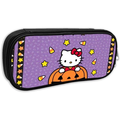 Hello Kitty Trousse À Crayons Pour Halloween Grande Capacité Avec Fermeture Éclair Durable Et Pour Ranger Des Fournitures Scolaires Et De Bureau
