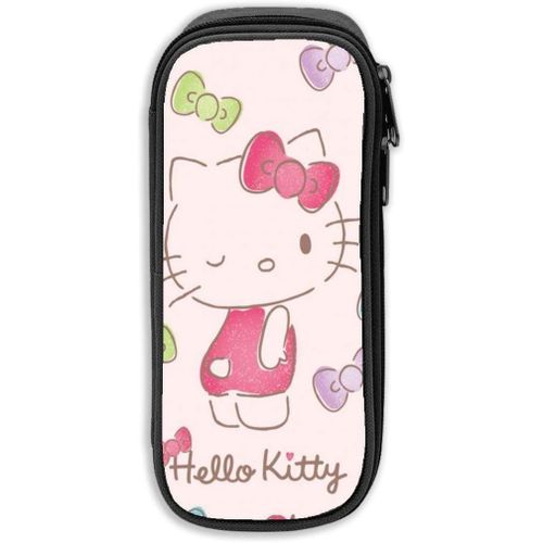 Hello Kitty Trousse À Crayons Rose Grande Capacité Avec Fermeture Éclair Durable Et Pour Ranger Des Fournitures Scolaires Et De Bureau