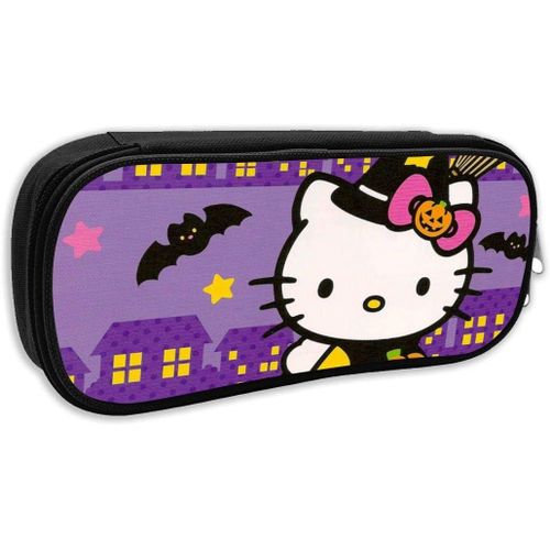Hello Kitty Trousse À Crayons Pour Halloween Grande Capacité Avec Fermeture Éclair Durable Et Pour Ranger Des Fournitures Scolaires Et De Bureau