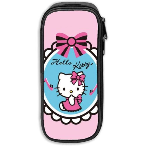 Hello Kitty Trousse De Grande Capacité Avec Fermeture Éclair Durable Et Pour Ranger Des Fournitures Scolaires Et De Bureau