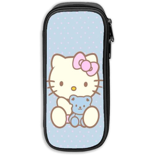 Hello Kitty Trousse De Grande Capacité Avec Fermeture Éclair Durable Et Pour Ranger Des Fournitures Scolaires Et De Bureau