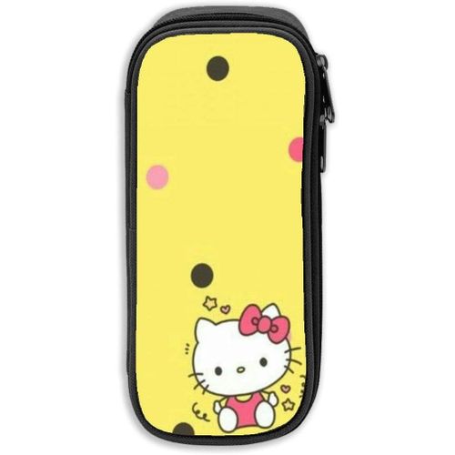Hello Kitty Trousse De Grande Capacité Avec Fermeture Éclair Durable Et Pour Ranger Des Fournitures Scolaires Et De Bureau