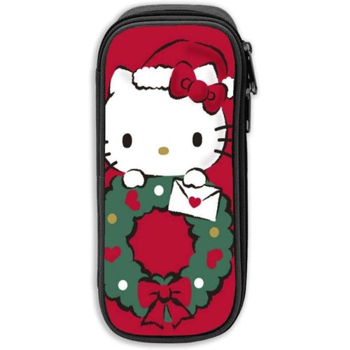 Hello Kitty Trousse De Grande Capacité Avec Fermeture Éclair Durable Et Pour Ranger Des Fournitures Scolaires Et De Bureau