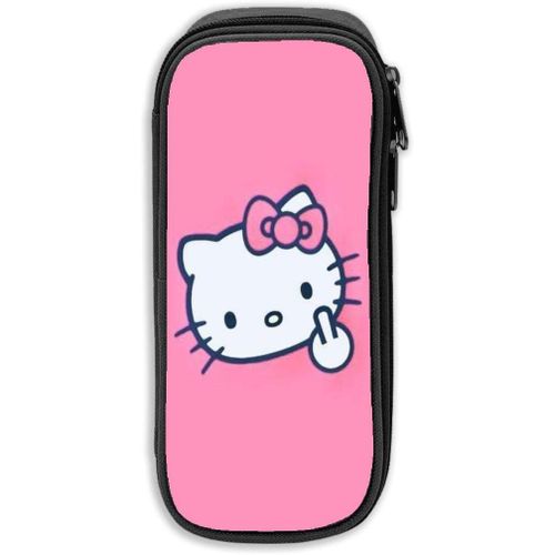 Hello Kitty Trousse De Grande Capacité Avec Fermeture Éclair Durable Et Pour Ranger Des Fournitures Scolaires Et De Bureau