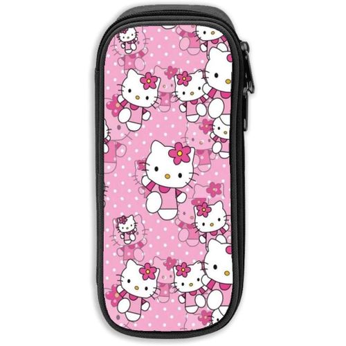 Hello Kitty Trousse De Grande Capacité Avec Fermeture Éclair Durable Et Pour Ranger Des Fournitures Scolaires Et De Bureau