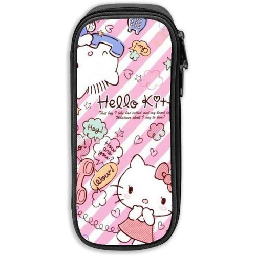 Hello Kitty Trousse De Grande Capacité Avec Fermeture Éclair Durable Et Pour Ranger Des Fournitures Scolaires Et De Bureau