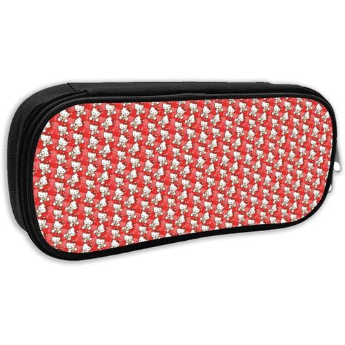 Hello Kitty Trousse De Grande Capacité Avec Fermeture Éclair Durable Et Pour Ranger Des Fournitures Scolaires Et De Bureau