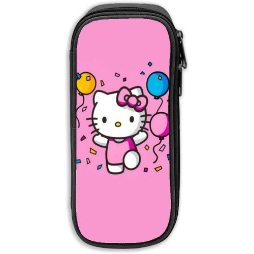 Hello Kitty Trousse De Grande Capacité Avec Fermeture Éclair Durable Et Pour Ranger Des Fournitures Scolaires Et De Bureau
